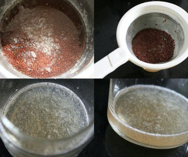 ماسك بذور الكتان للشعر