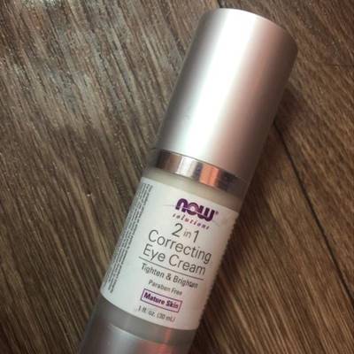 سوليوشنز كريم مصحّح للعين 2 في 1 من Now Foods