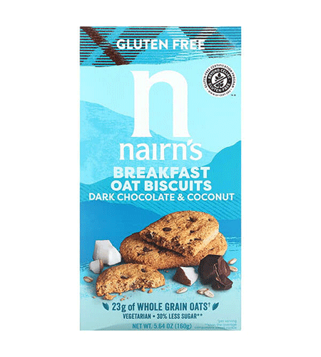 بسكويت نيرنز بالشوفان وشيكولاتة سيف وجوز الهند 