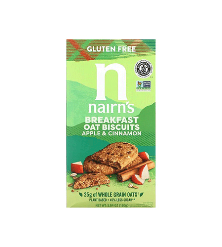 بسكويت نيرنز بالشوفان والتفاح والقرفة 